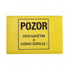 Krytka RSA 4 A pre 4 svornice (žltá - text POD NAPÄTÍM Z CUDZIEHO ZDROJA)