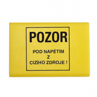 Krytka RSA 4 A pre 5 svornic (žltá - text POD NAPÄTÍM Z CUDZIEHO ZDROJA)